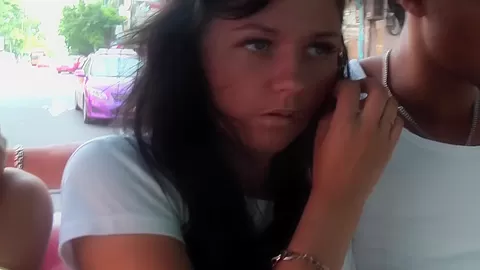 Vicktoria Tiffany in vacation porn video with a hot gal and her fucker