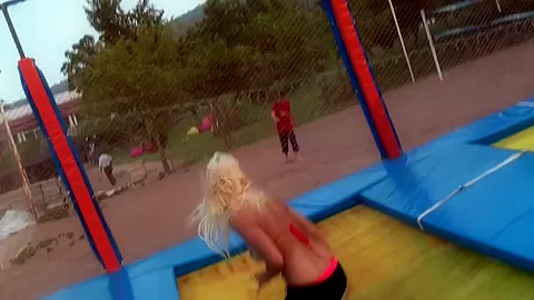 Margo & Aspen & Jocelyn in hardcore fucking in an outdoor sex scene