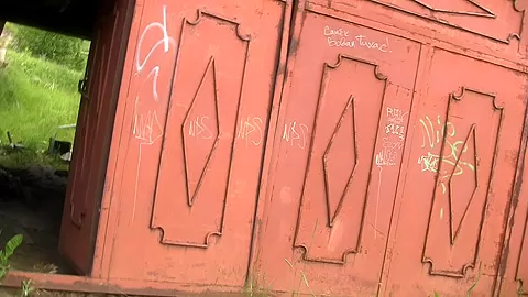 Selena in two guys fuck lina in an outdoor sex video