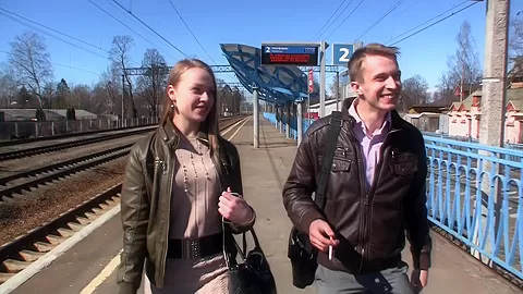 Hanna in hanna gets fucked by two guys in a pickup porn vid