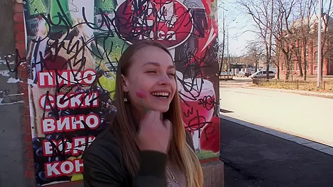 Hanna in hanna gets fucked by two guys in a pickup porn vid