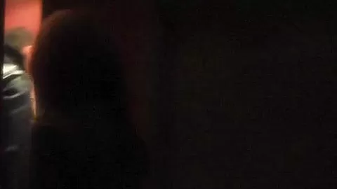 Celia in girl gives head to some guy in a restaurant toilet