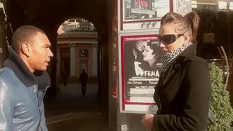 Berta in slut gets horny in a public toilet sex scene
