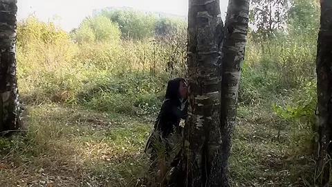 Eva Dark in hardcore shag scene in an outdoor sex vid
