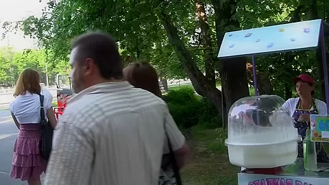 Myra in slut gets fucked in the park by a horny guy
