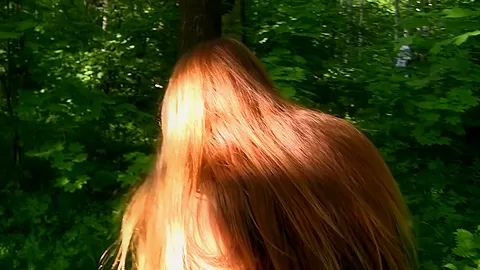Albina in cute gal with lovely face in outdoor sex video