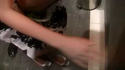 Norma in public toilet fuck scene featuring a beautiful gal