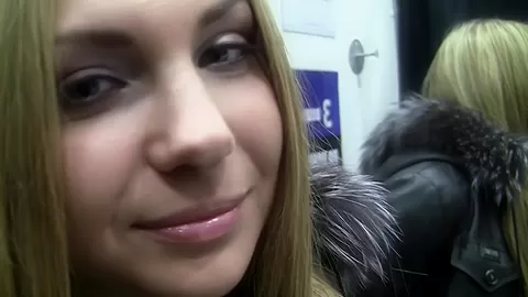 Grace in chick gets xxx pick up before having sex in restroom