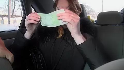 Anika in girl gets picked up and gives blowjob in the car