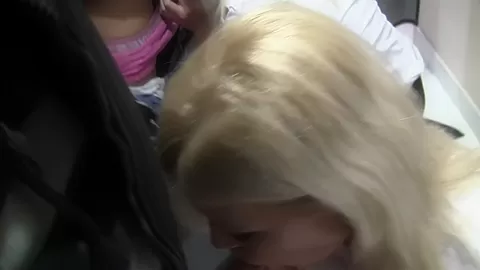 Pamela in blonde having sex in restroom in stockings porn vid
