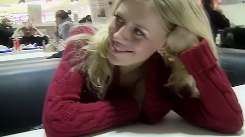 Lorena in hot blonde enjoys hard public toilet fuck