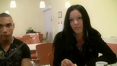 Aurora in gal gets picked up and has sex in restroom