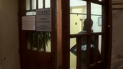Angela in sex in restroom is what this naughty lassie likes