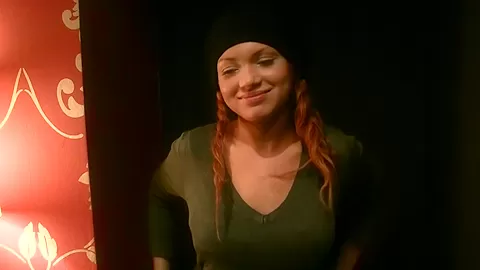 Mayola in scene with a horny couple having sex in restroom