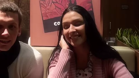 Elizabeth in video of a public toilet fuck between horny couple