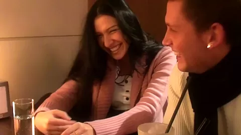 Elizabeth in video of a public toilet fuck between horny couple