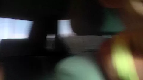 Alika in sexy chick gives blowjob in the car to a dude