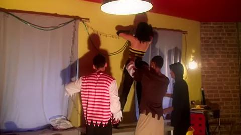 Eva Dark in group sex video with a hottie and horny dudes