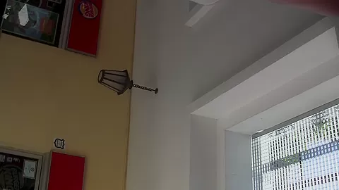 Agnessa in a lucky guy receiving an amateur blow job