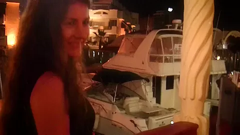 Agnessa in naughty amateur couple having sex by their car