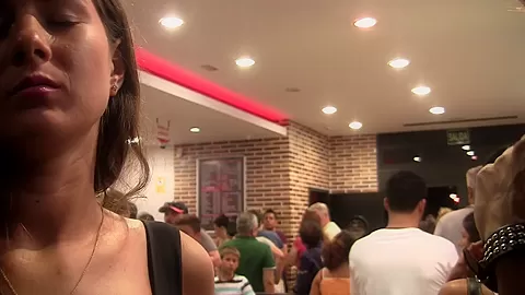 Agnessa in naughty amateur couple having sex by their car