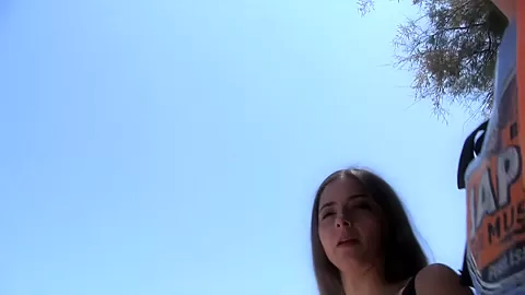 Leila in amateur video showing a passionate girl giving bj