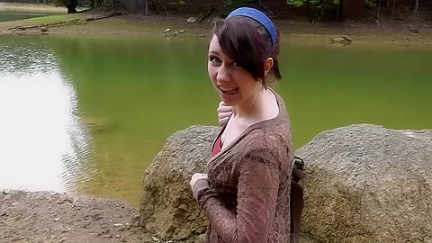 Cheyenne in amateur sex scene filmed in the outdoors