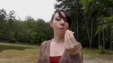 Cheyenne in amateur sex scene filmed in the outdoors