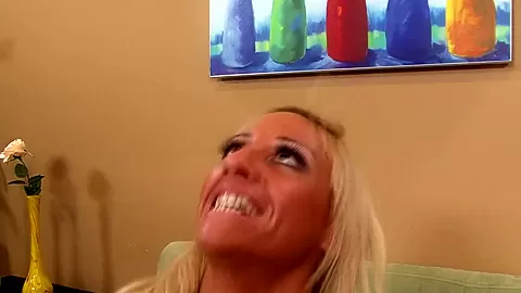 Busty Blonde Milf Gets Hard Fucked And Jizzed In Mouth