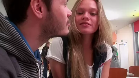 Willa in blonde amateur girl gives one of young blowjobs