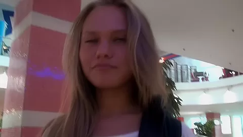 Willa in blonde amateur girl gives one of young blowjobs