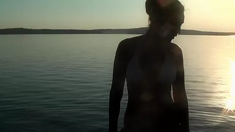 Jocelyn in outdoor scene with an amateur girl sucking dick