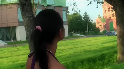 Jocelyn in outdoor amateur sex vid with oral and hard sex