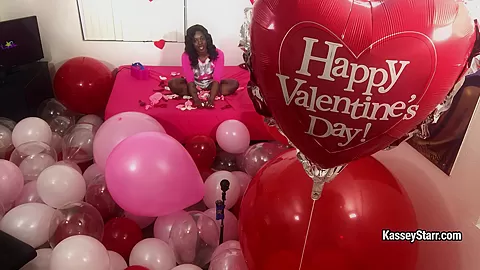 Kasseystarr in Valentines Day Room Of Balloons - FanCentro