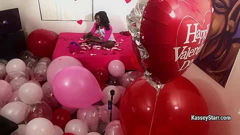 Kasseystarr in Valentines Day Room Of Balloons - FanCentro