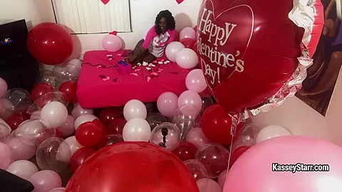 Kasseystarr in Valentines Day Room Of Balloons - FanCentro