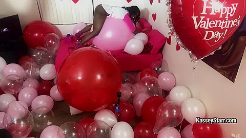 Kasseystarr in Valentines Day Room Of Balloons - FanCentro