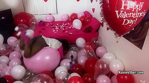 Kasseystarr in Valentines Day Room Of Balloons - FanCentro