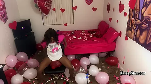 Kasseystarr in Valentines Day Room Of Balloons - FanCentro