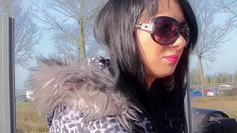 Ella in outdoors amateur video with a chick sucking dick