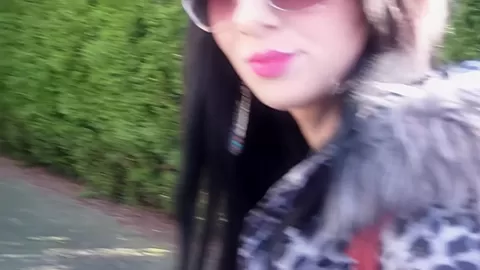 Ella in outdoors amateur video with a chick sucking dick