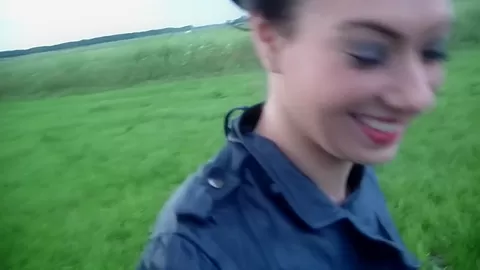 Ella in an amateur girl in stockings enjoys oral sex