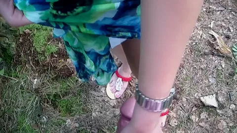 Ella in amateur girl sucking dick in the outdoors