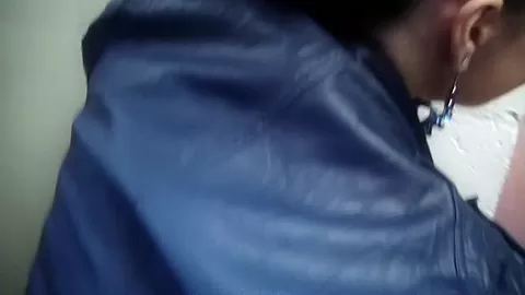 Ella in amateur video showing an outdoor blowjob