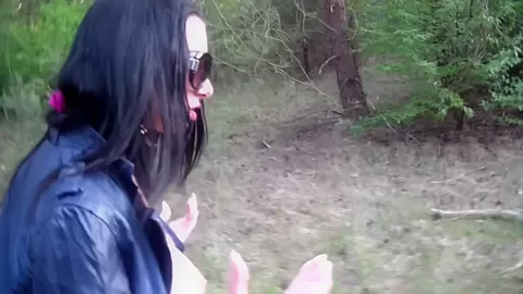 Ella in blowjob and fuck scene in an outdoor amateur video
