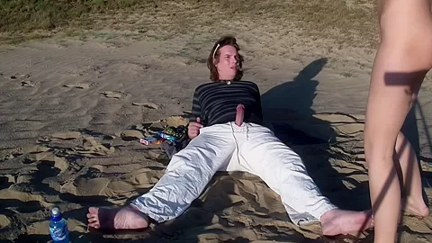 Ella in hardcore fucking on a beach in the amateur video