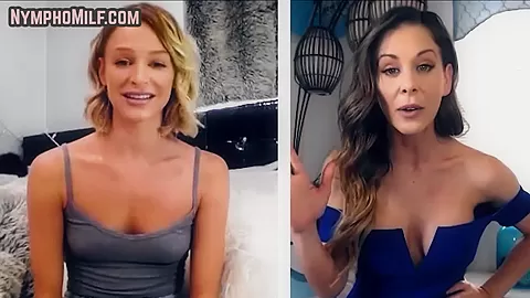 Lesbian lingerie fetish webcam masturbation with MILF n babe