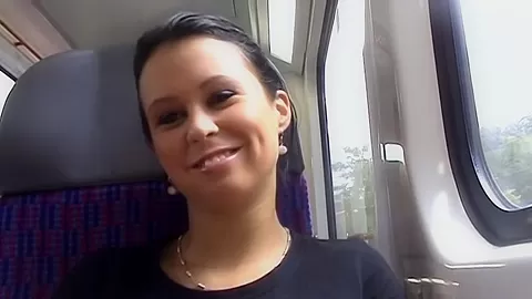 Krystinka in amateur sex video shows a gal giving a hot blowjob
