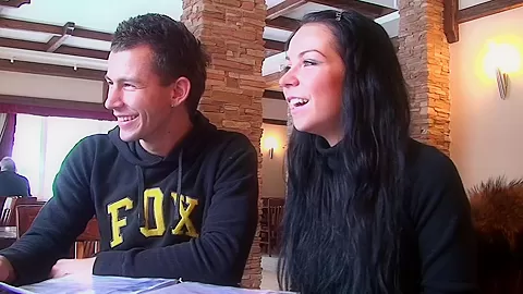 Emmy in hot couple fucking passionately in nature