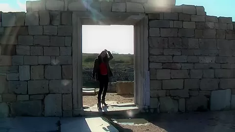 Aurita in outdoor sex scene in a lustful sex tape video